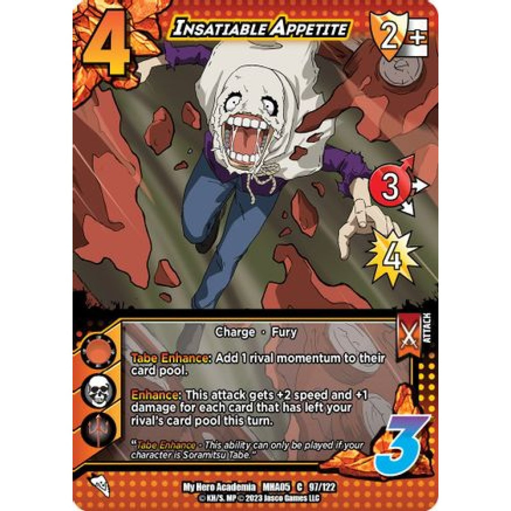 Insatiable Appetite, 97/122, C, UniVersus, MHA05 Undaunted Raid