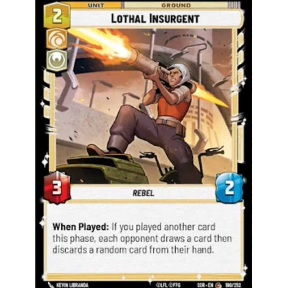 Lothal Insurgent, 190, C, Star Wars Unlimited, Sparks Of Rebellion