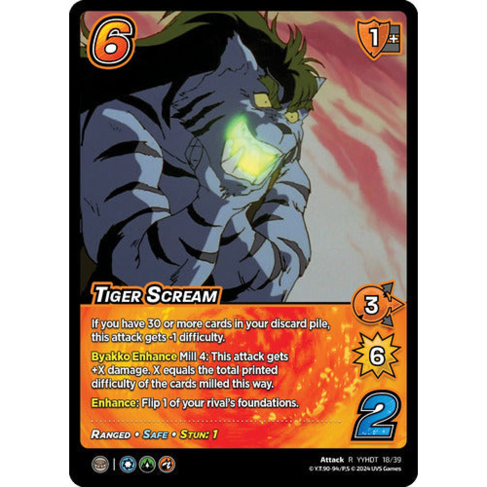 Tiger Scream, 18/39, R, UniVersus, Yu Yu Hakusho: Dark Tournament