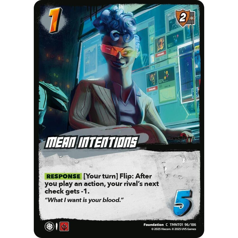 Mean Intentions 96/186 TMNT01 Universus Teenage Mutant Ninja Turtles Foundation C