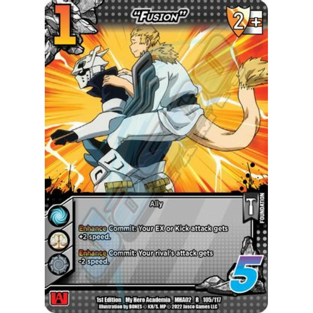 "Fusion", 105/117, R, UniVersus, MHA02 Crimson Rampage