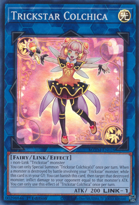Trickstar Colchica MZTM-EN028 Super Super Rare Yu-Gi-Oh Maze of the Master in Art