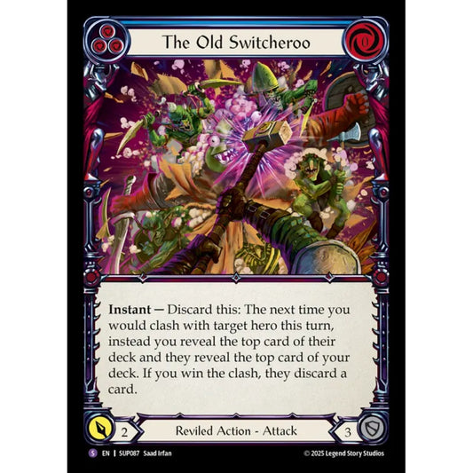 The Old Switcheroo SUP087 Super-Rare Flesh & Blood Trading Card Game Super Slam in Regular Art