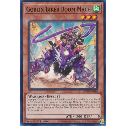 Goblin Biker Boom Mach PHNI-EN010 Common Common Yu-Gi-Oh Phantom Nightmare in Art