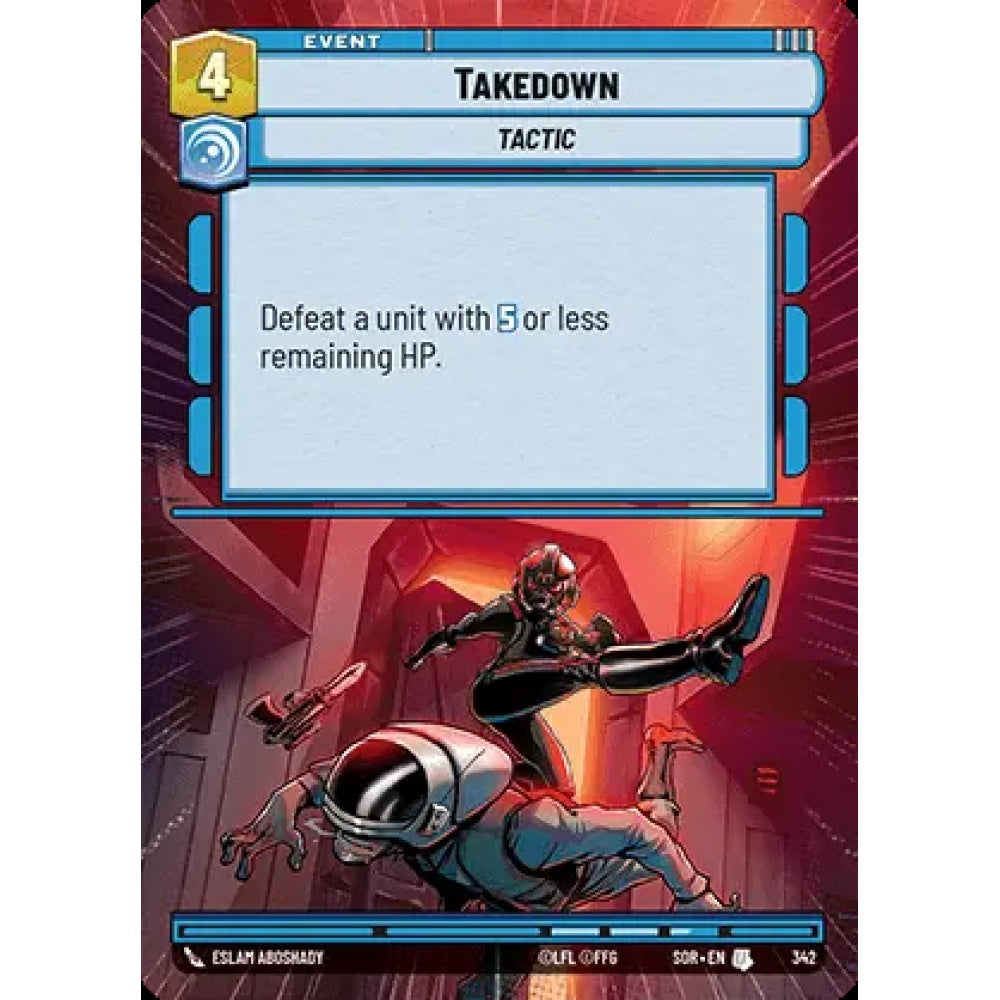Takedown, 342, U, Star Wars Unlimited, Sparks Of Rebellion
