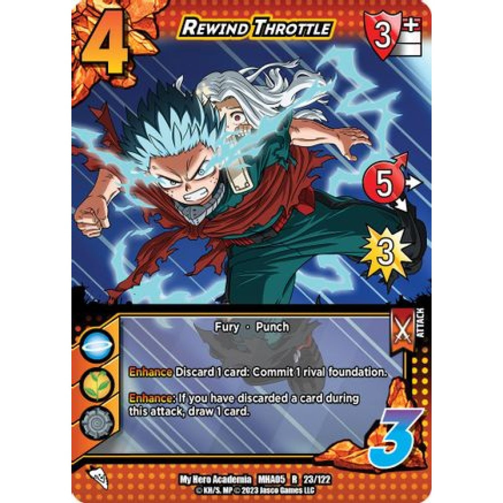 Rewind Throttle, 23/122, R, UniVersus, MHA05 Undaunted Raid