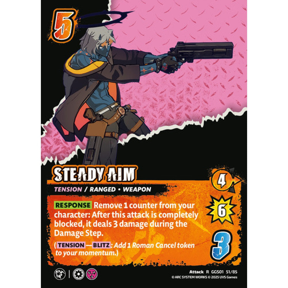 Steady Aim 51/85 Universus Card Game Guilty Gear -Strive- R Foil
