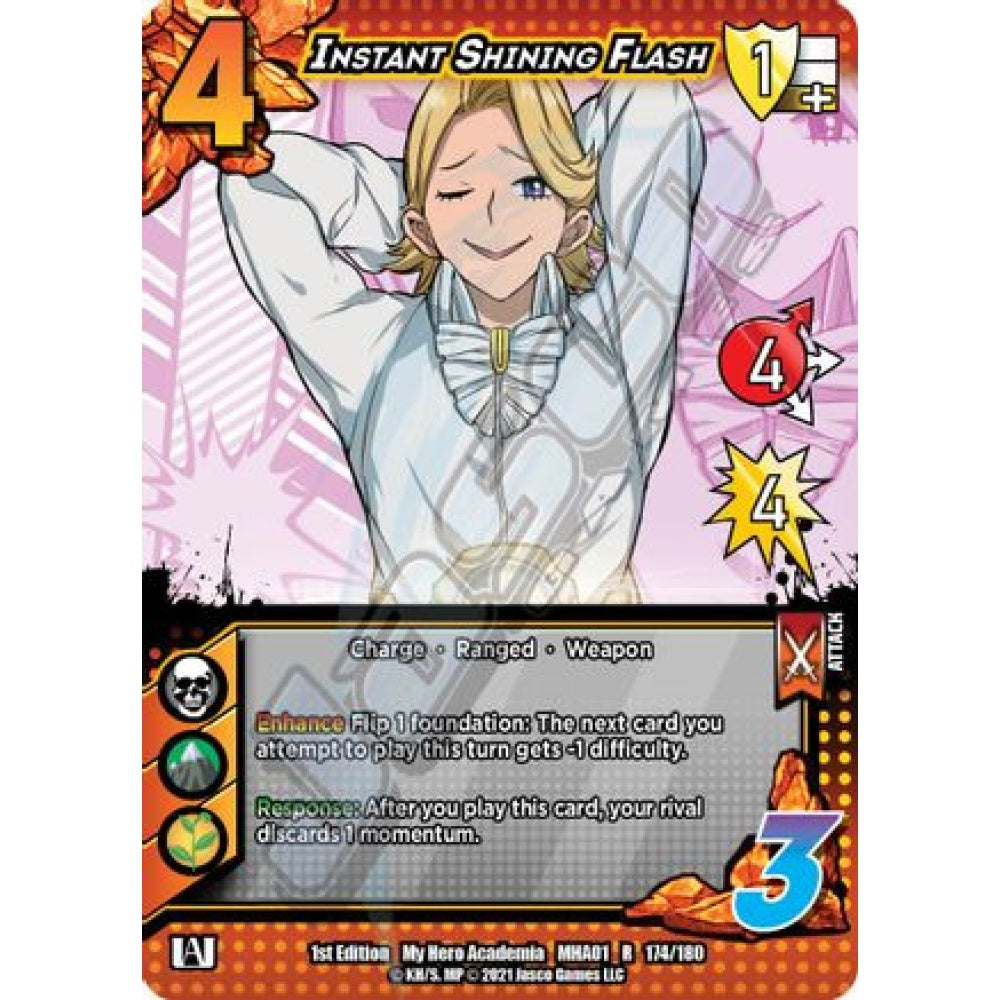Instant Shining Flash, 174/180, R, UniVersus, MHA01 My Hero Academia