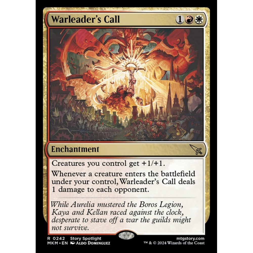 Warleader's Call rare 242 Magic the Gathering Murders at Karlov Manor