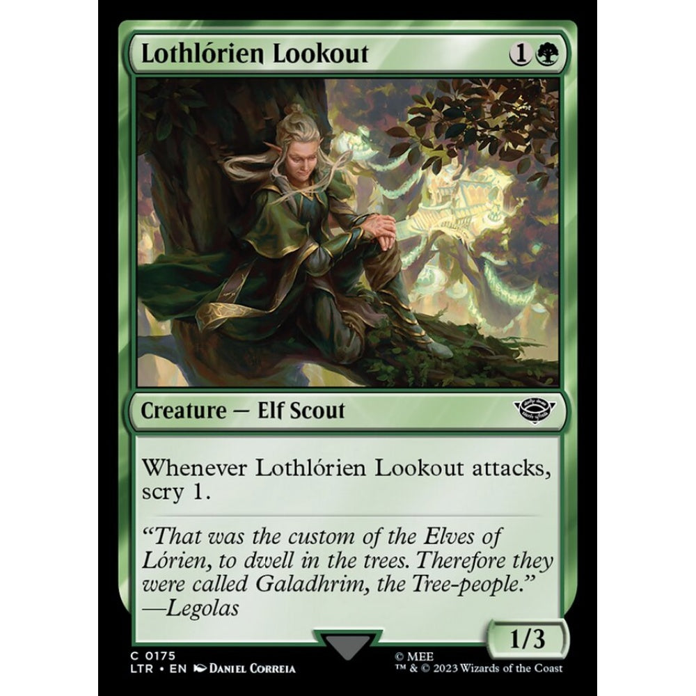 Lothlórien Lookout, common, 175, Magic the Gathering, The Lord of the Rings: Tales of Middle-earth