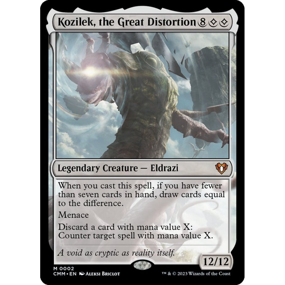 Kozilek, the Great Distortion mythic 2 Magic the Gathering Commander Masters