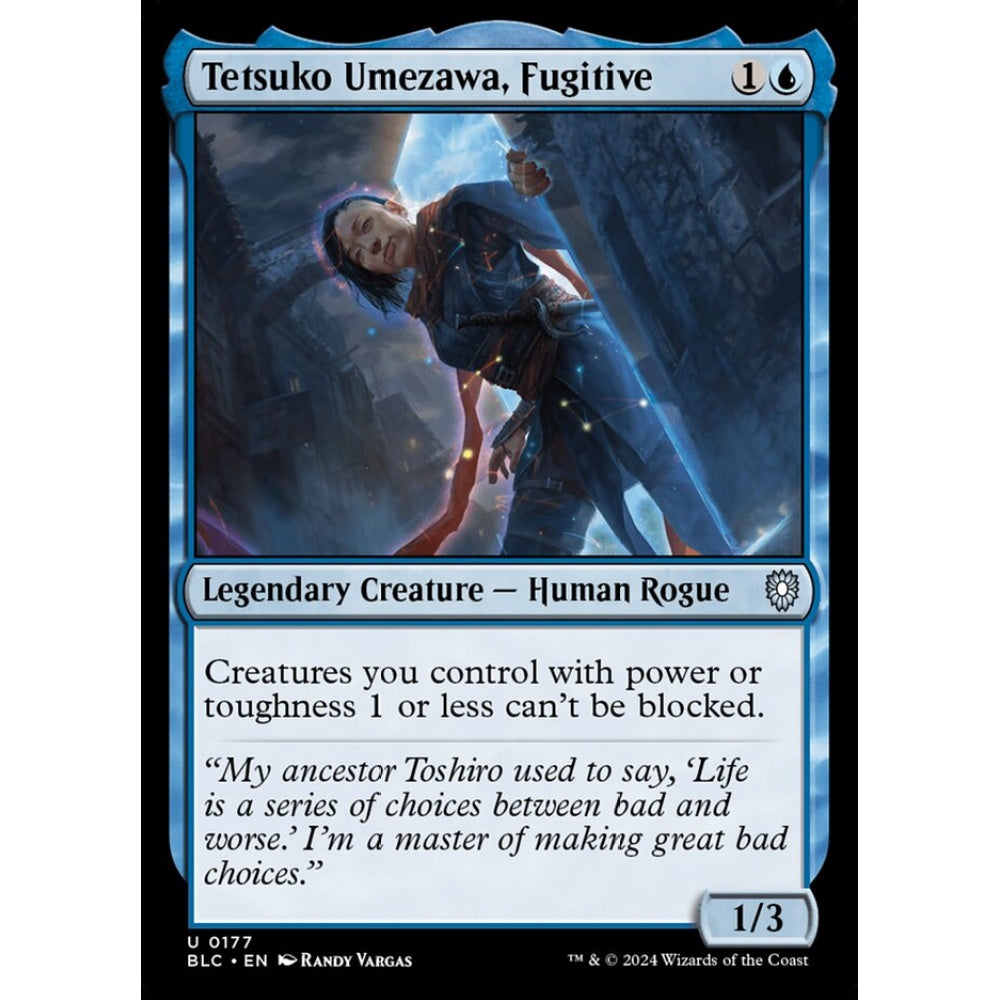 Tetsuko Umezawa, Fugitive, 177, uncommon, Magic: The Gathering, Bloomburrow
