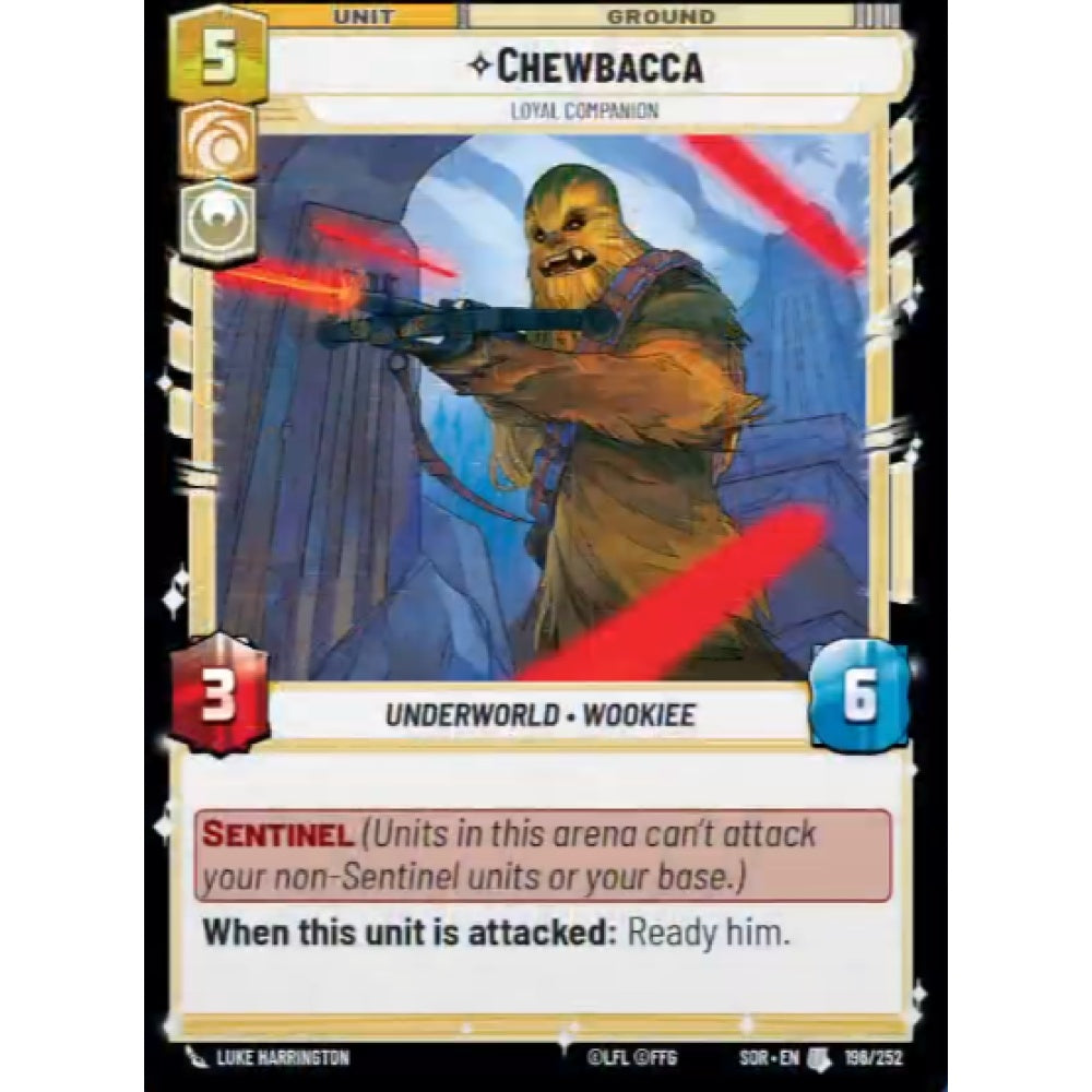Chewbacca, 196, U, Star Wars Unlimited, Sparks Of Rebellion