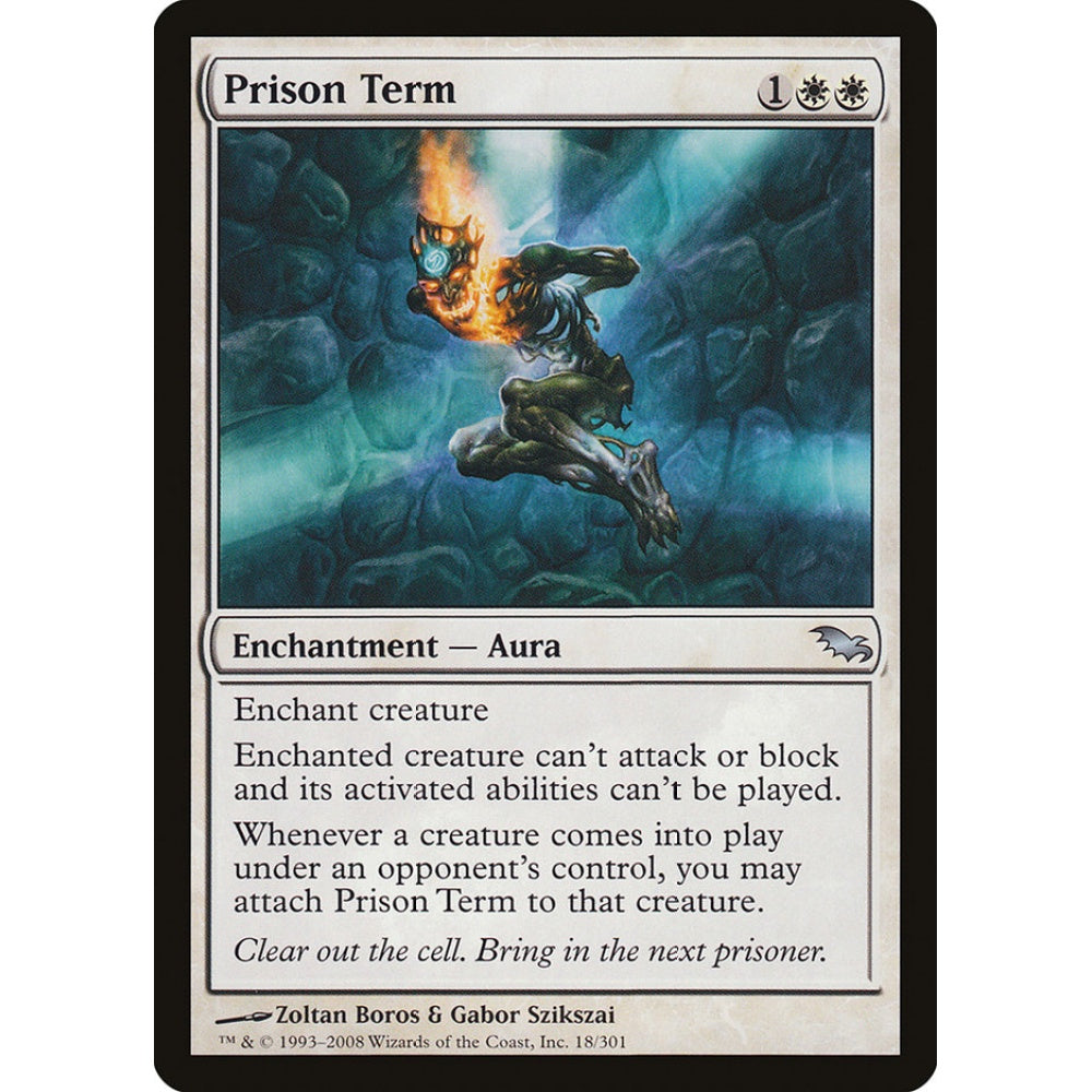 Prison Term uncommon 18 Magic the Gathering Shadowmoor