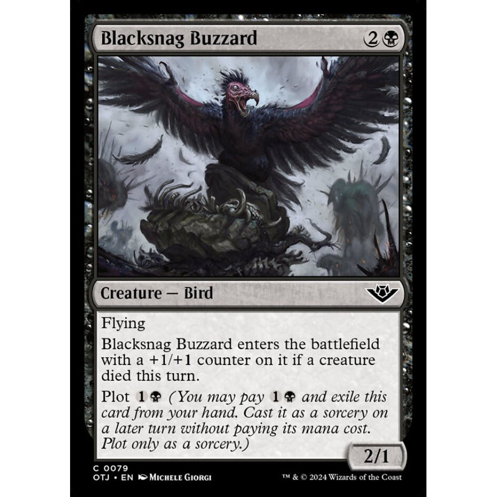Blacksnag Buzzard, 79, common, Magic: The Gathering, Outlaws of Thunder Junction