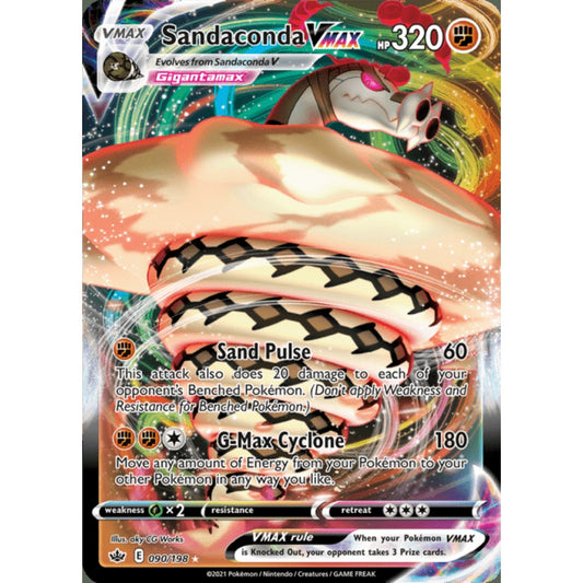 Sandaconda VMAX Ultra Rare 090/198 Pokemon Card Game Chilling Reign