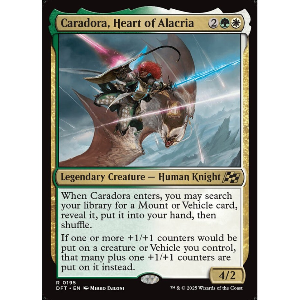 Caradora, Heart of Alacria, 195, rare, Magic: The Gathering, Aetherdrift