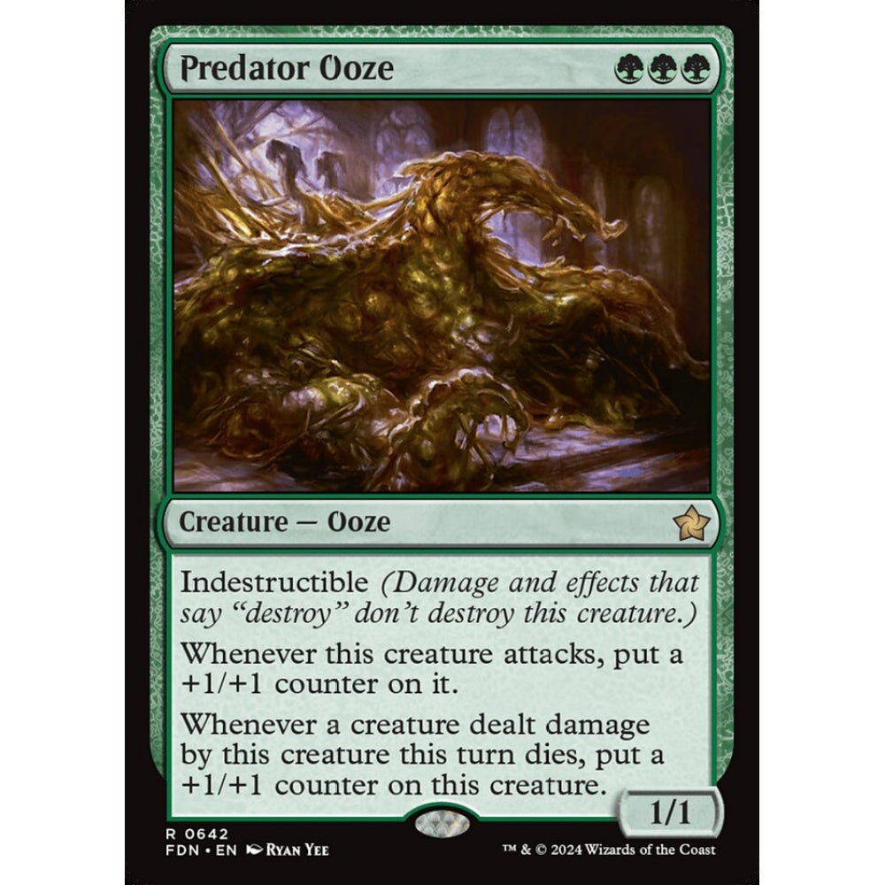 Predator Ooze, 642, rare, Magic: The Gathering, Foundations