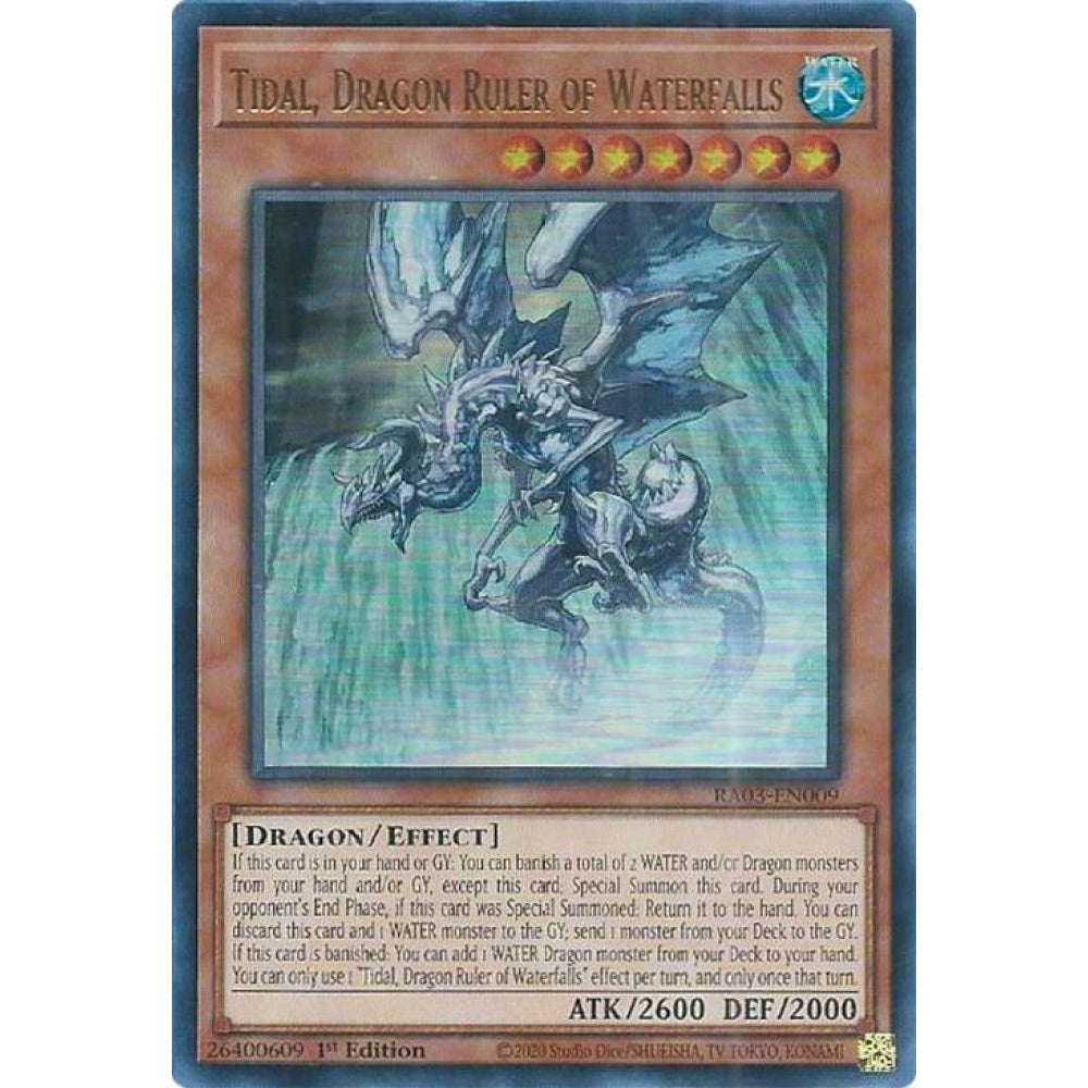 yugioh tidal dragon ruler of waterfalls deck Tidal, Dragon Ruler of Waterfalls (UR) - RA03-EN009 Ultra