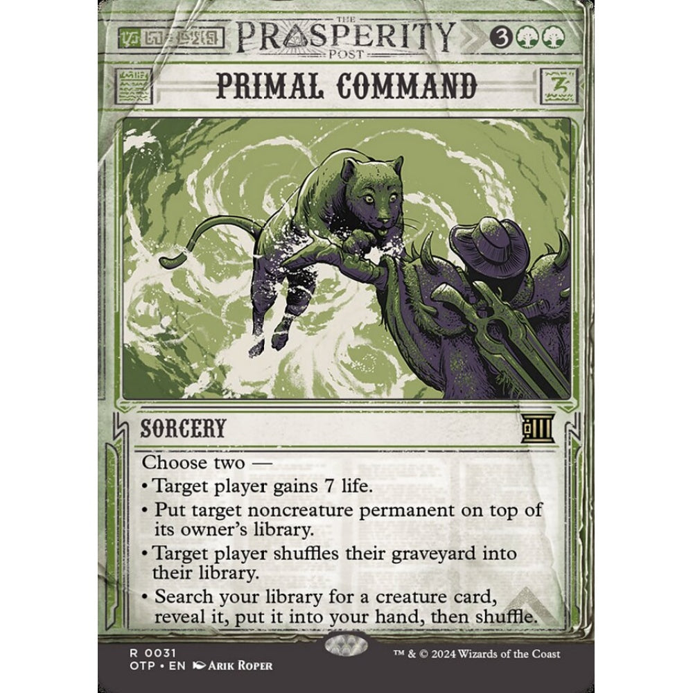 Primal Command, 31, rare, Magic: The Gathering, Outlaws of Thunder Junction