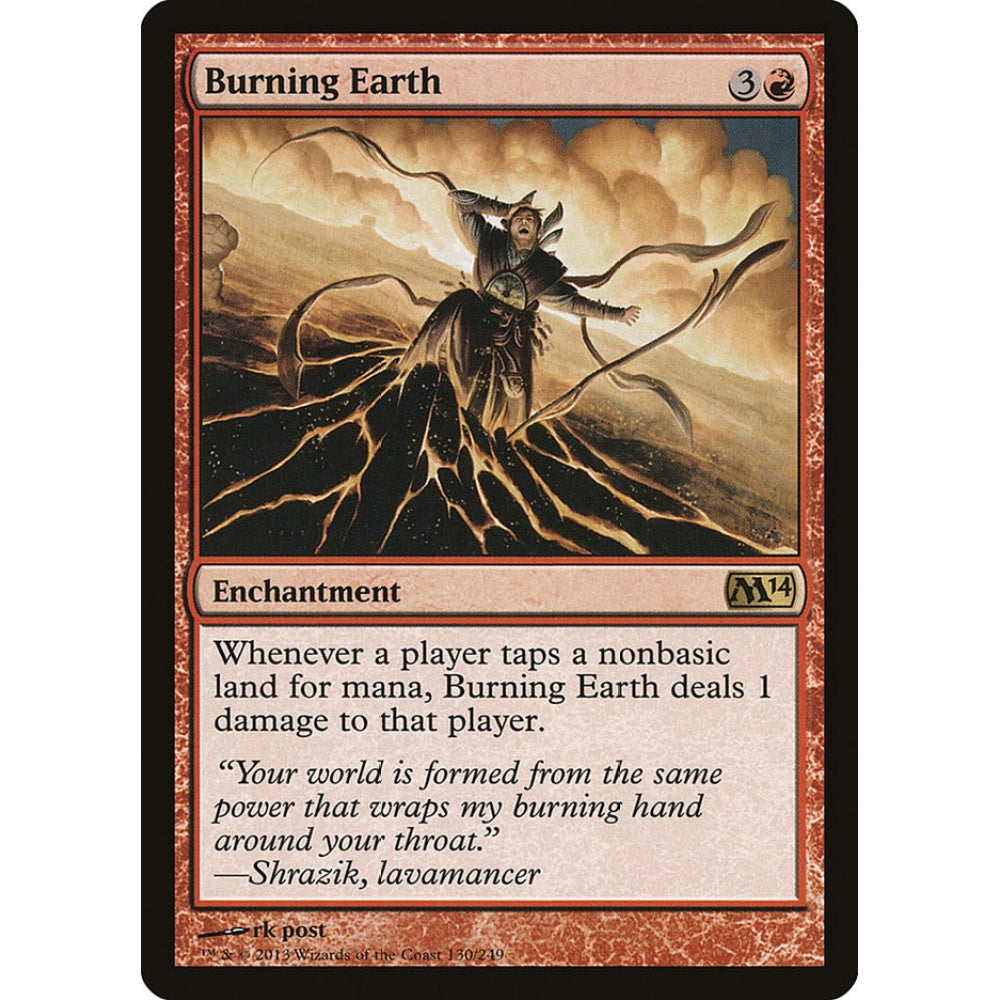 Burning Earth rare 130 Magic the Gathering Magic 2014