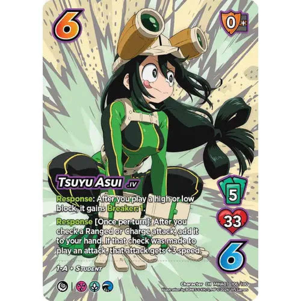 Tsuyu Asui, 106/180, CH, UniVersus, MHA07 Girl Power