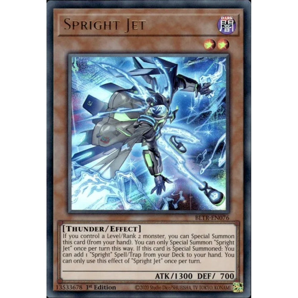 Spright Jet, BLTR-EN076, Ultra Rare, Yu-Gi-Oh!, Battles of Legend: Terminal Revenge