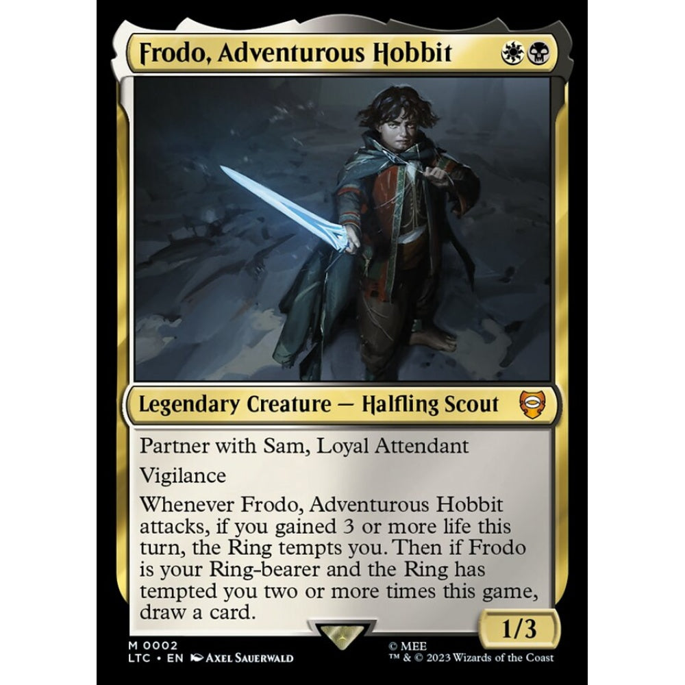 Frodo, Adventurous Hobbit, mythic, 2, Magic the Gathering, Tales of Middle-earth Commander
