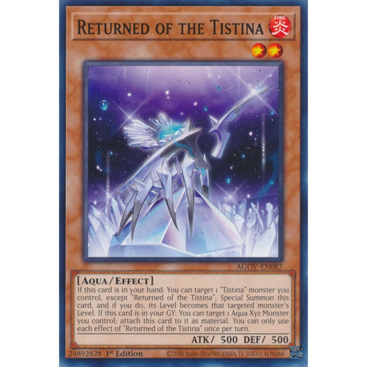 Returned of the Tistina AGOV-EN087 Common Common Yu-Gi-Oh Age of Overlord in Art