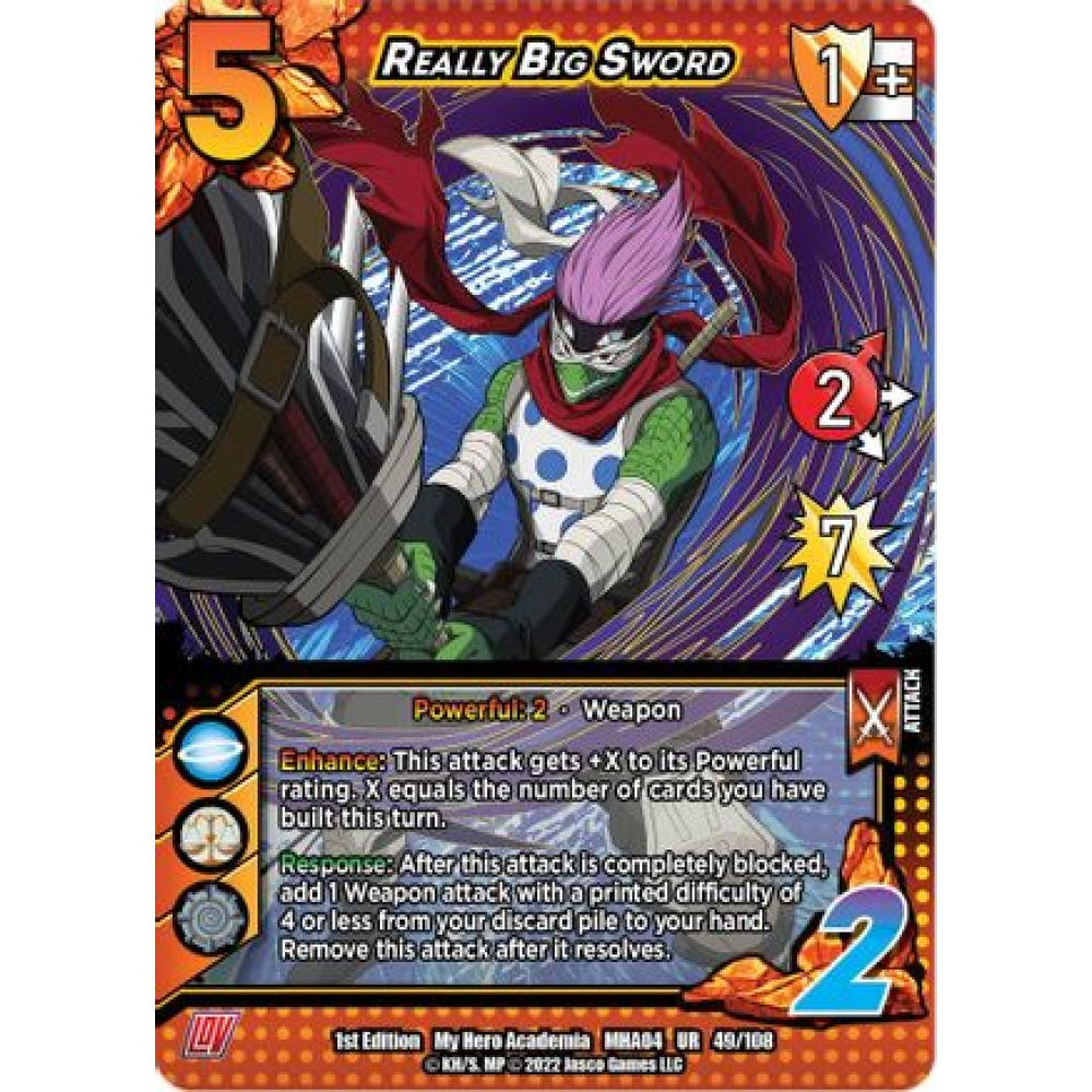 Really Big Sword, 049/108, UR, UniVersus, MHA04 League of Villains