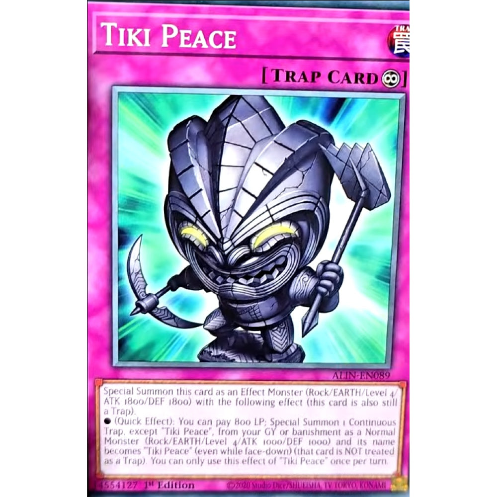 Tiki Peace ALIN-EN089 Common Common Yu-Gi-Oh Alliance Insight