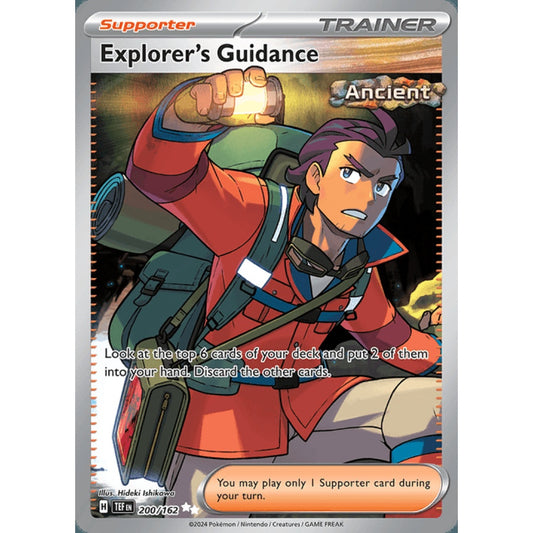 Explorer's Guidance Full Art 200/162 Pokemon Card Game Temporal Forces