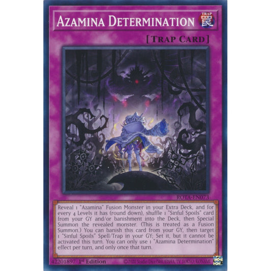 Azamina Determination ROTA-EN073 Common Common Yu-Gi-Oh Rage of the Abyss in Art