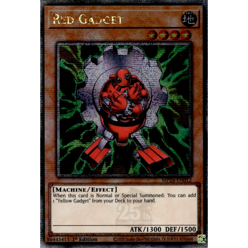 Red Gadget, MP24-EN012, Quarter Century Secret Rare, Yu-Gi-Oh!, 25th Anniversary Tin: Dueling Mirrors