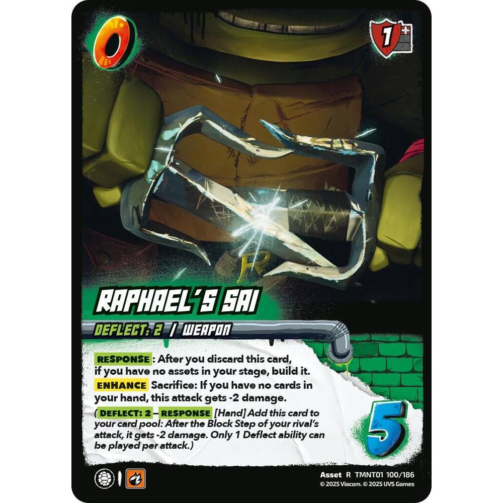 Raphael's Sai 100/186 TMNT01 Universus Teenage Mutant Ninja Turtles Asset R