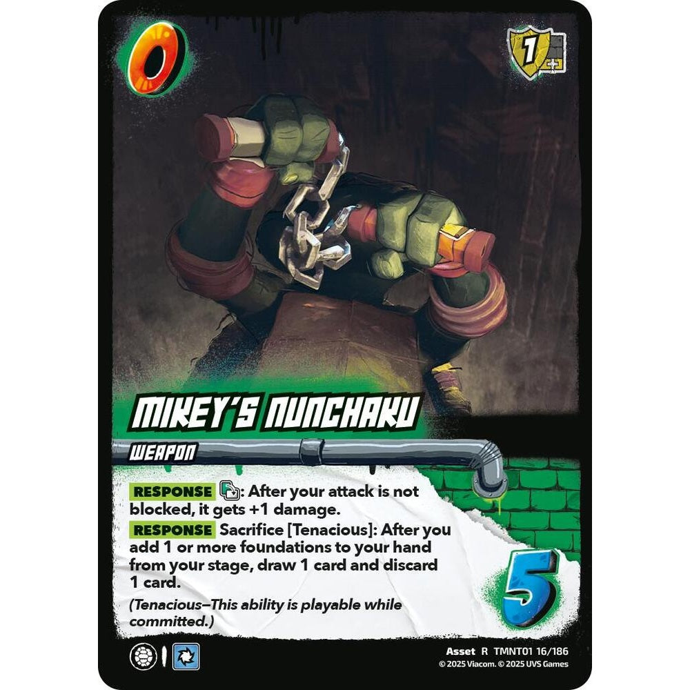 Mikey's Nunchaku 16/186 TMNT01 Universus Teenage Mutant Ninja Turtles Asset R