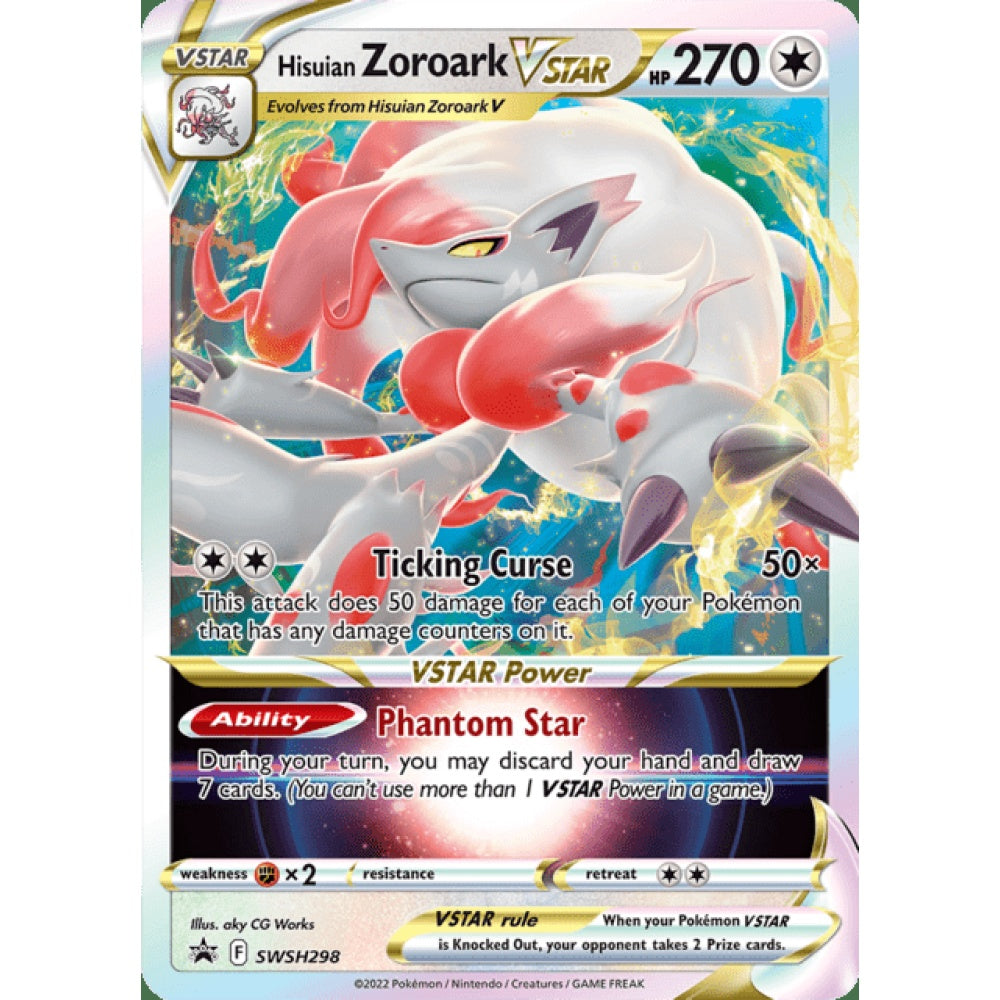 Hisuian Zoroark VSTAR Black Star Promo SWSH298 Pokemon Card Game Sword & Shield Promos