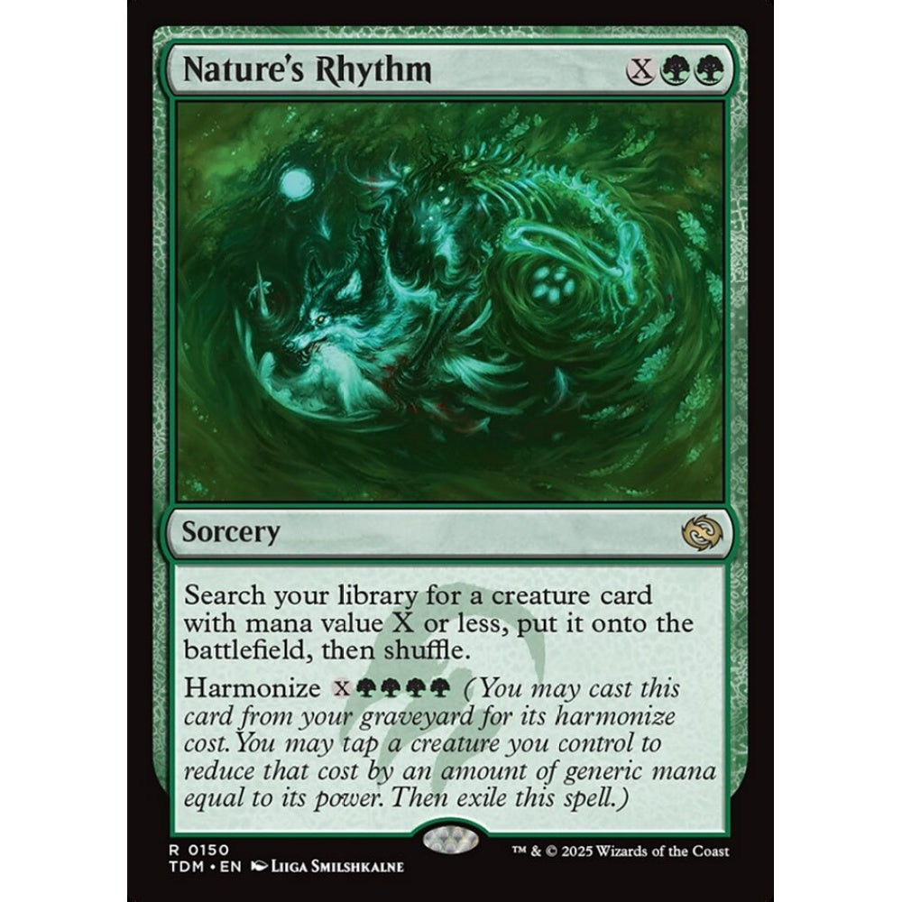 Nature's Rhythm rare 150 Magic the Gathering Tarkir: Dragonstorm
