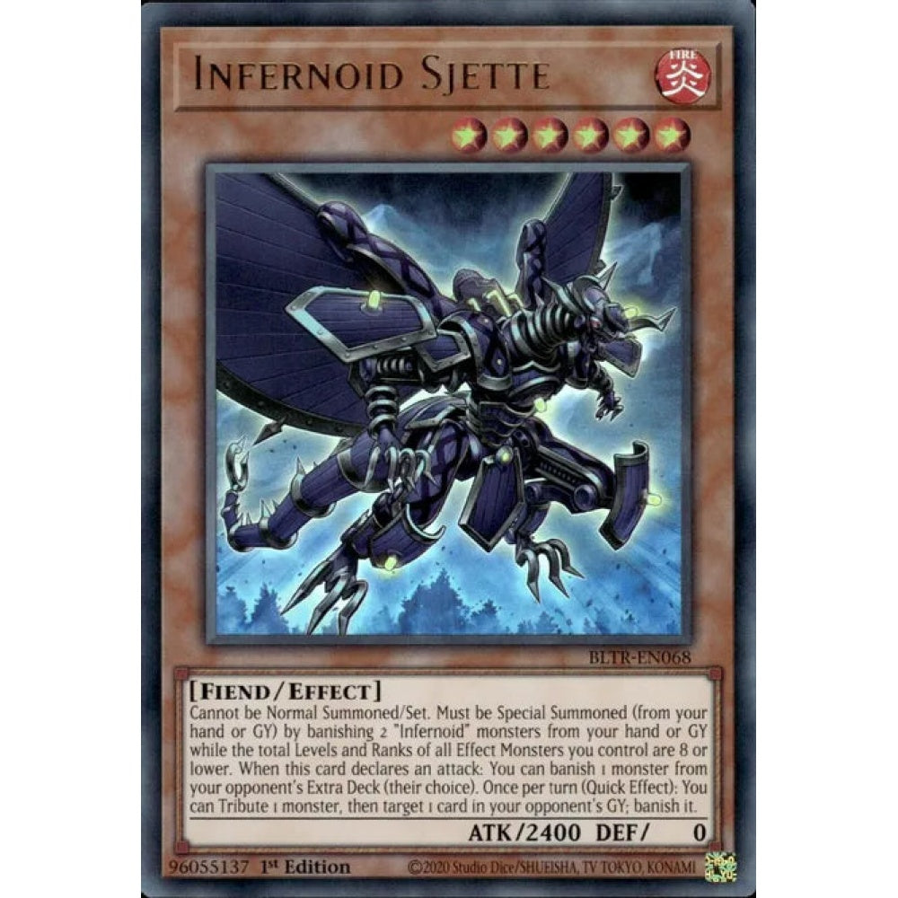 Infernoid Sjette, BLTR-EN068, Ultra Rare, Yu-Gi-Oh!, Battles of Legend: Terminal Revenge