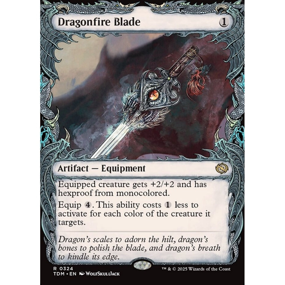 Dragonfire Blade rare 324 Magic the Gathering Tarkir: Dragonstorm
