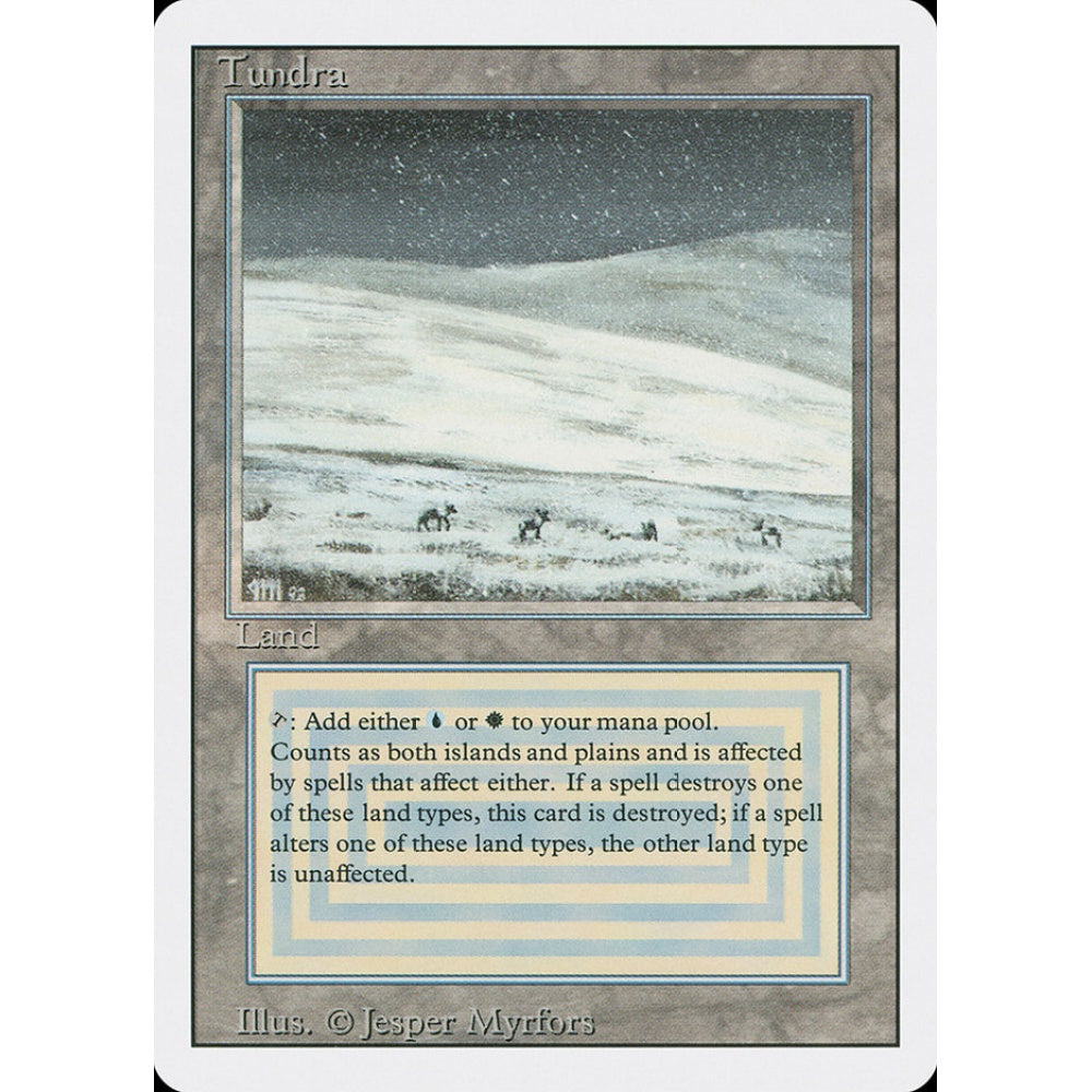 Tundra rare 289 Magic the Gathering Revised Edition