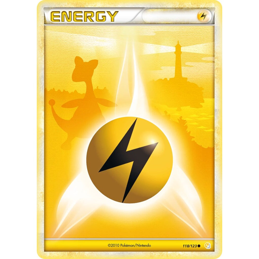 Lightning Energy Common 118/123 Pokemon Card Game HeartGold & SoulSilver