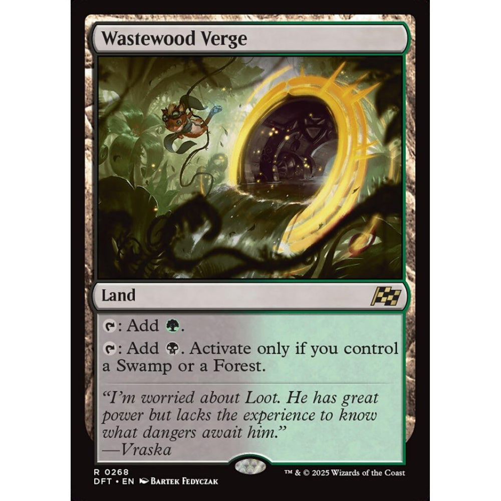 Wastewood Verge, 268, rare, Magic: The Gathering, Aetherdrift