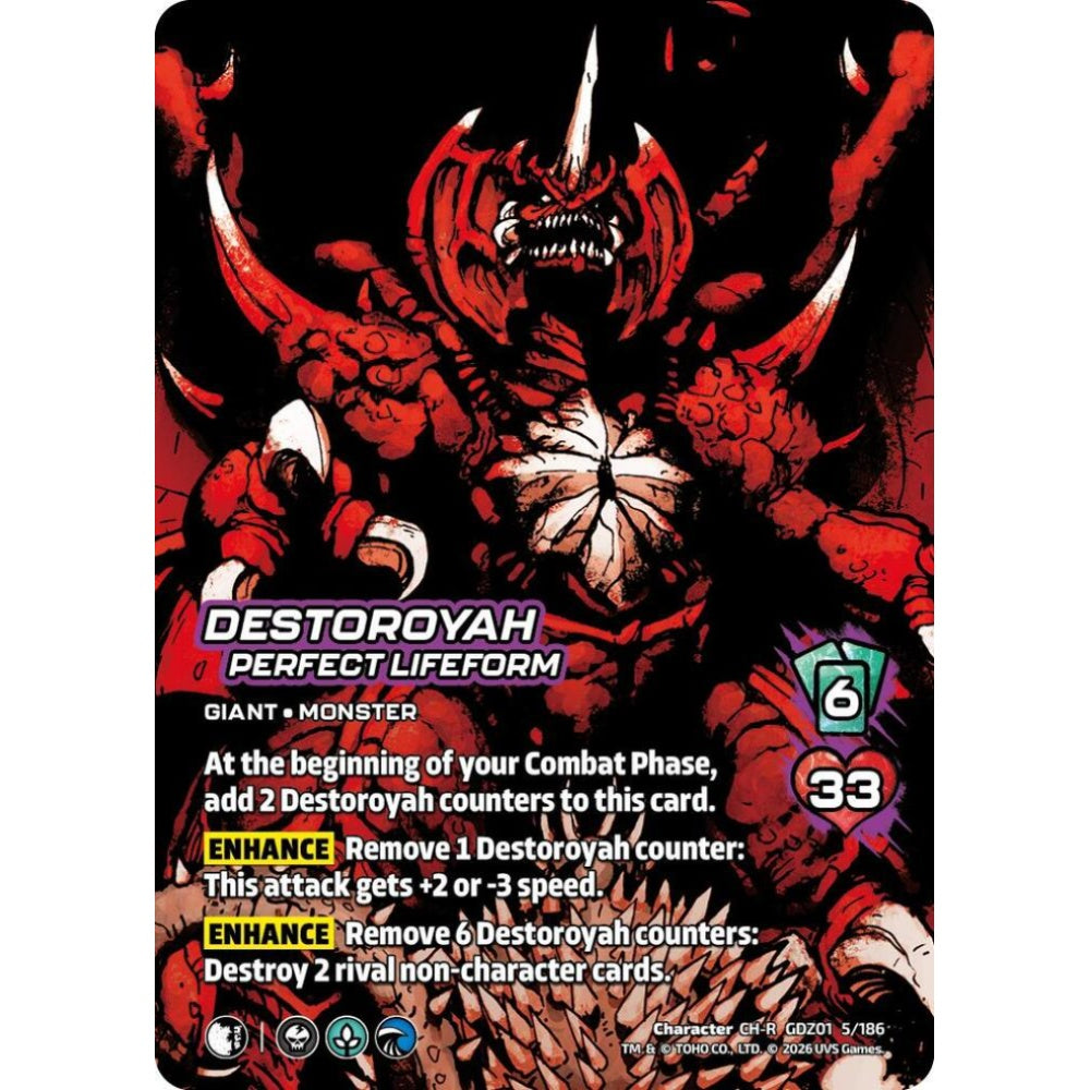 Destoroyah, Perfect Lifeform GDZ01 5/186 GDZ01 Universus Godzilla: Reign of Kaiju Character CH