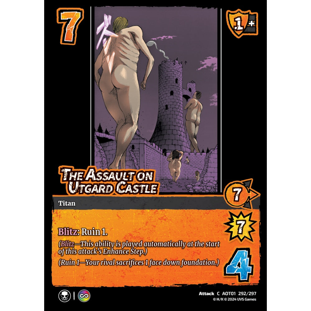 The Assault on Utgard Castle, 292/297, C, UniVersus, Attack on Titan: Battle for Humanity