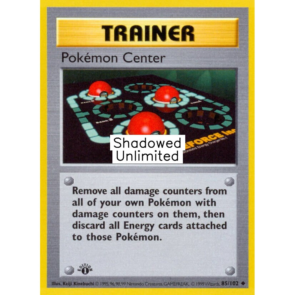 Pokémon Center Uncommon 85/102 Pokemon Card Game Base Set