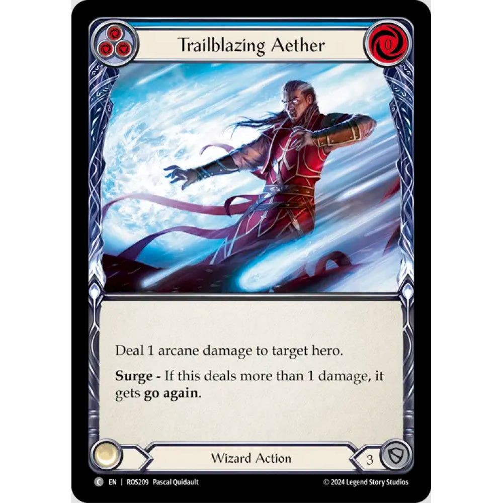 Trailblazing Aether, Blue), Common, Flesh and Blood, Rosetta