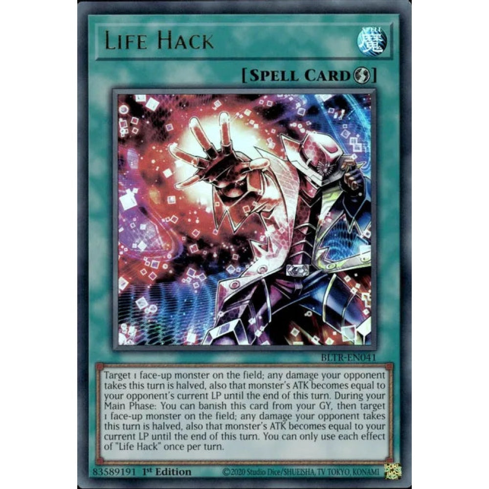 Life Hack, BLTR-EN041, Ultra Rare, Yu-Gi-Oh!, Battles of Legend: Terminal Revenge