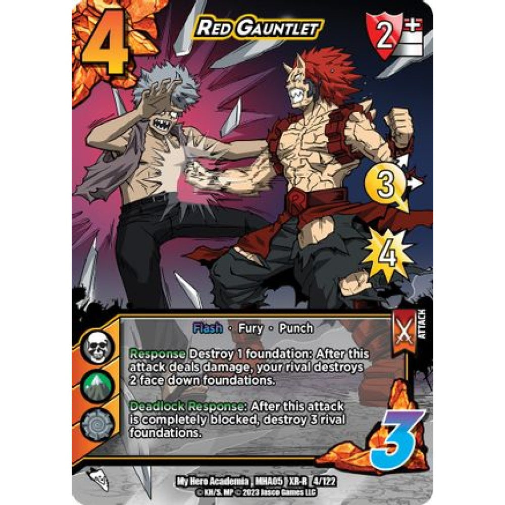 Red Gauntlet, 4/122, XR-R, UniVersus, MHA05 Undaunted Raid