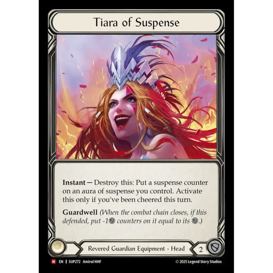 Tiara of Suspense SUP272-CF Majestic Flesh & Blood Trading Card Game Super Slam in Cold Foil Art